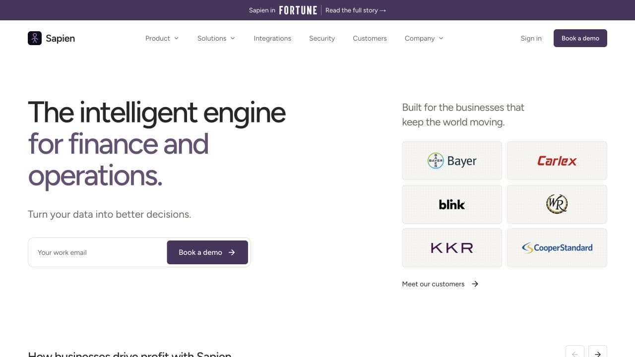 Sapien website