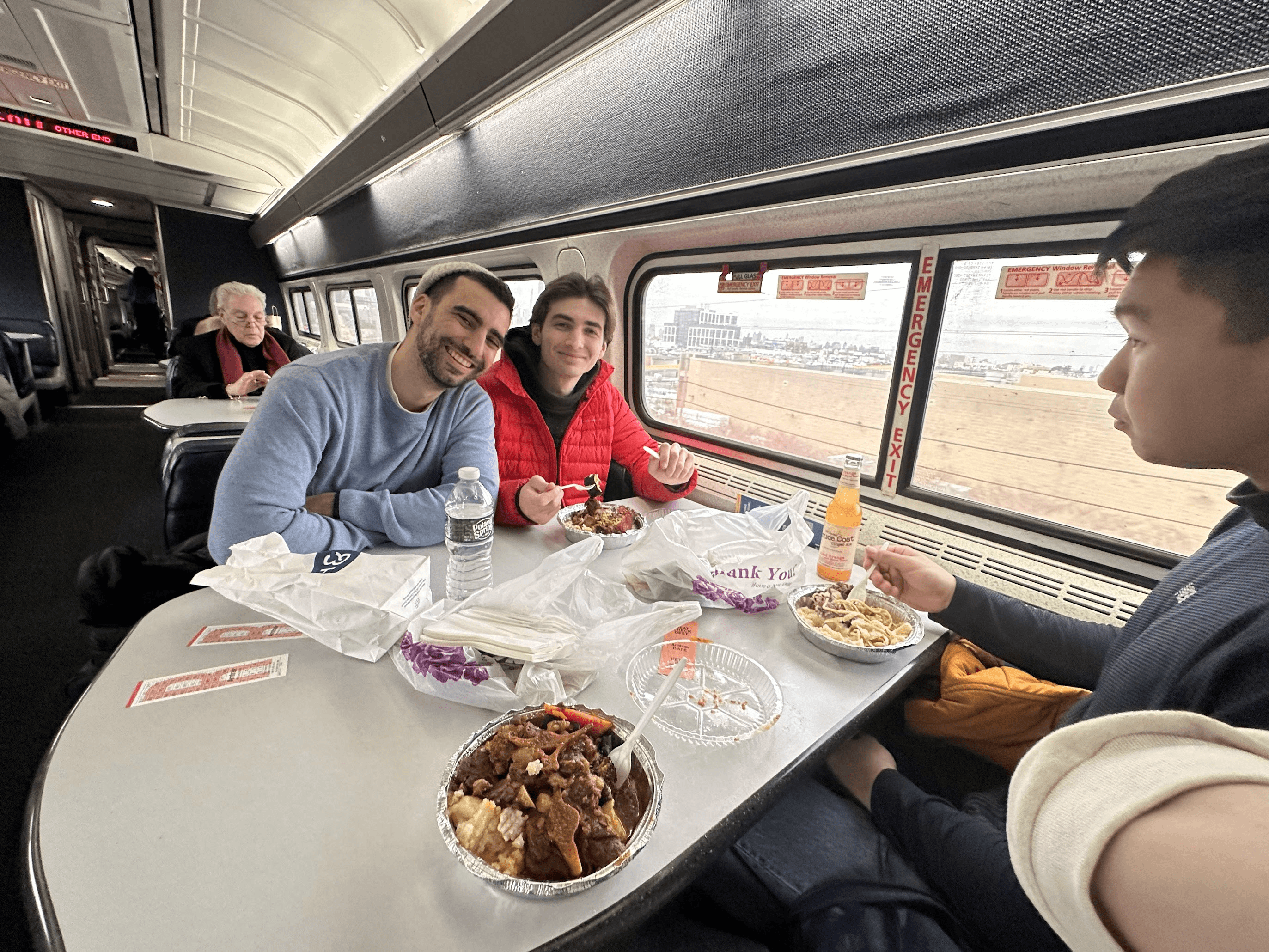 Nim Ravid sharing a meal on the 2025 Startup Trek